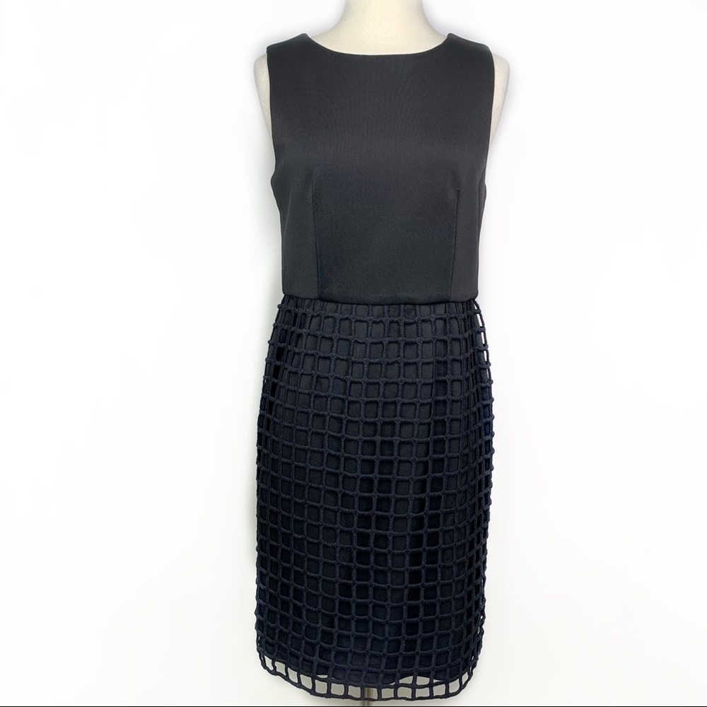 J.O.A. Caged Short Sleeve Dress in Black Sz M